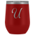 # Monogrammed Wine Tumbler - U