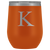 # Monogrammed Wine Tumbler - K