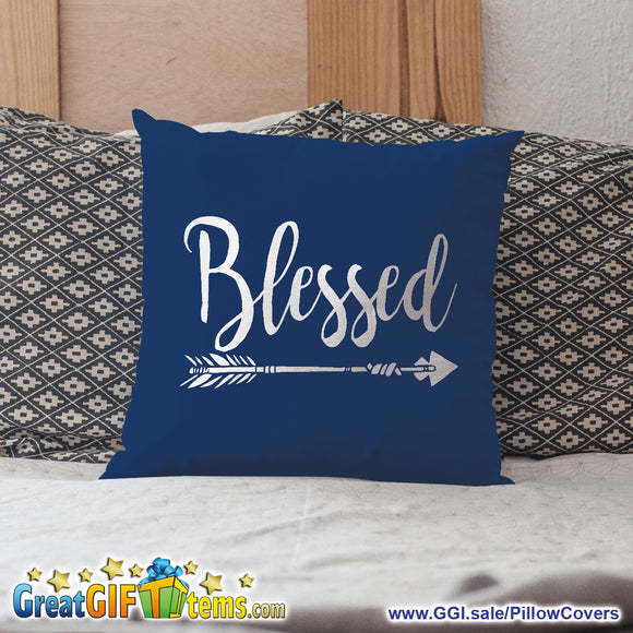 Blessed Straight Shooting Arrow Throw Pillow Cover