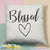 Blessed Loving Heart Throw Pillow Cover