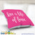 Live A Life Of Love Throw Pillow Cover