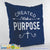 Created With A Purpose Throw Pillow Cover