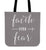 Faith Over Fear Canvas Tote Bag - 65% OFF