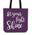 Let Your Light Shine Canvas Tote Bag