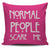 Normal People Scare Me Throw Pillow Cover