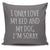 I Only Love My Bed And My Dog I'm Sorry Throw Pillow Cover