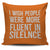 I Wish People Were More Fluent In Silence Throw Pillow Cover