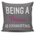 Being A Princess Is Exhausting Throw Pillow Cover