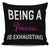 Being A Princess Is Exhausting Throw Pillow Cover