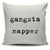 Gangsta Napper Throw Pillow Cover