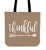Thankful Personal Canvas Tote Bag To Carry Your Belongings