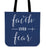 Faith Over Fear Canvas Tote Bag - 65% OFF