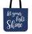 Let Your Light Shine Canvas Tote Bag