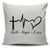 Faith Hope Love Throw Pillow Cover
