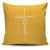 Jesus Cursive Cross Throw Pillow Cover