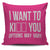 I Want To Ki__ You Options May Vary Throw Pillow Cover