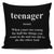 Teenager, When Your Too Young For The Things You Want To Do Throw Pillow Cover
