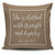 She Is Clothed With Strength And Dignity Throw Pillow Cover