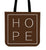 HOPE Canvas Tote Bag for Carrying Your Personal Belongings