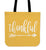 Thankful Personal Canvas Tote Bag To Carry Your Belongings