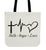 Faith Hope Love Canvas Tote Bag - 65% OFF