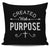 Created With A Purpose Throw Pillow Cover