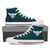 Lady's Green Texas Nurse Canvas High Top