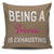 Being A Princess Is Exhausting Throw Pillow Cover