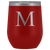 # Monogrammed Wine Tumbler - M