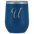 # Monogrammed Wine Tumbler - U
