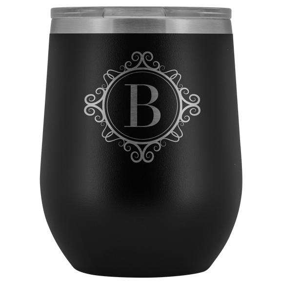 # Monogrammed Wine Tumbler - B