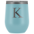 # Monogrammed Wine Tumbler - K