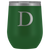 # Monogrammed Wine Tumbler - D