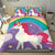 # Unicorn Bedding Duvet Set With Comforter Cover and Two Pillow Cases