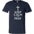 Keep Calm And Pray Heather Color T-Shirt