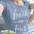 Faith Over Fear Solid Color T-Shirt