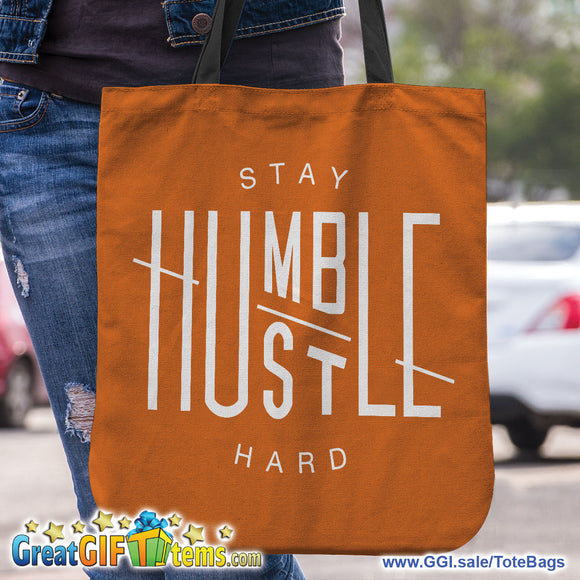Stay Humble Hustle Hard Throw Pillow Cover