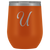 # Monogrammed Wine Tumbler - U