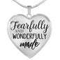 Fearfully And Wonderfully Made Snake Chain Necklace With Pendant