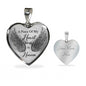 A Pierce Of My Heart Lives In Heaven Heart Necklace
