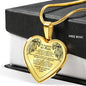 My Husband My Angel Heart Necklace
