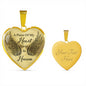 A Pierce Of My Heart Lives In Heaven Heart Necklace