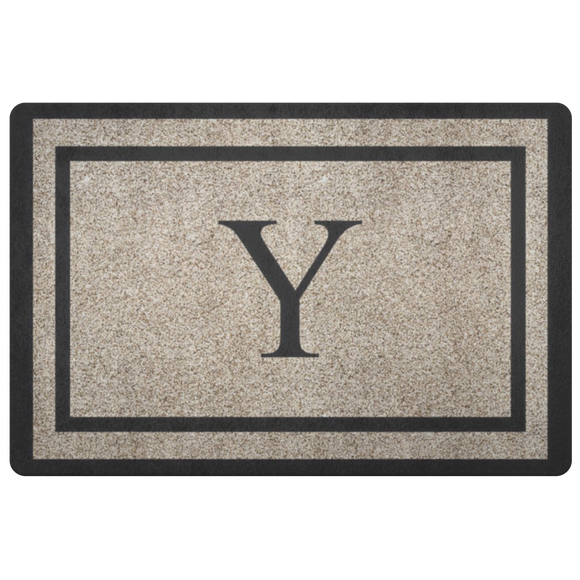 Y - Monogrammed Door Mat