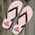 Lady's Pink Texas Nurse Flip Flops