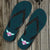 Lady's Green Texas Nurse Flip Flops