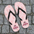 Men's Pink Texas Nurse Flip Flops