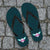 Lady's Green Texas Nurse Flip Flops