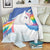 # Unicorn Blanket Made From Ultra Soft Fleece