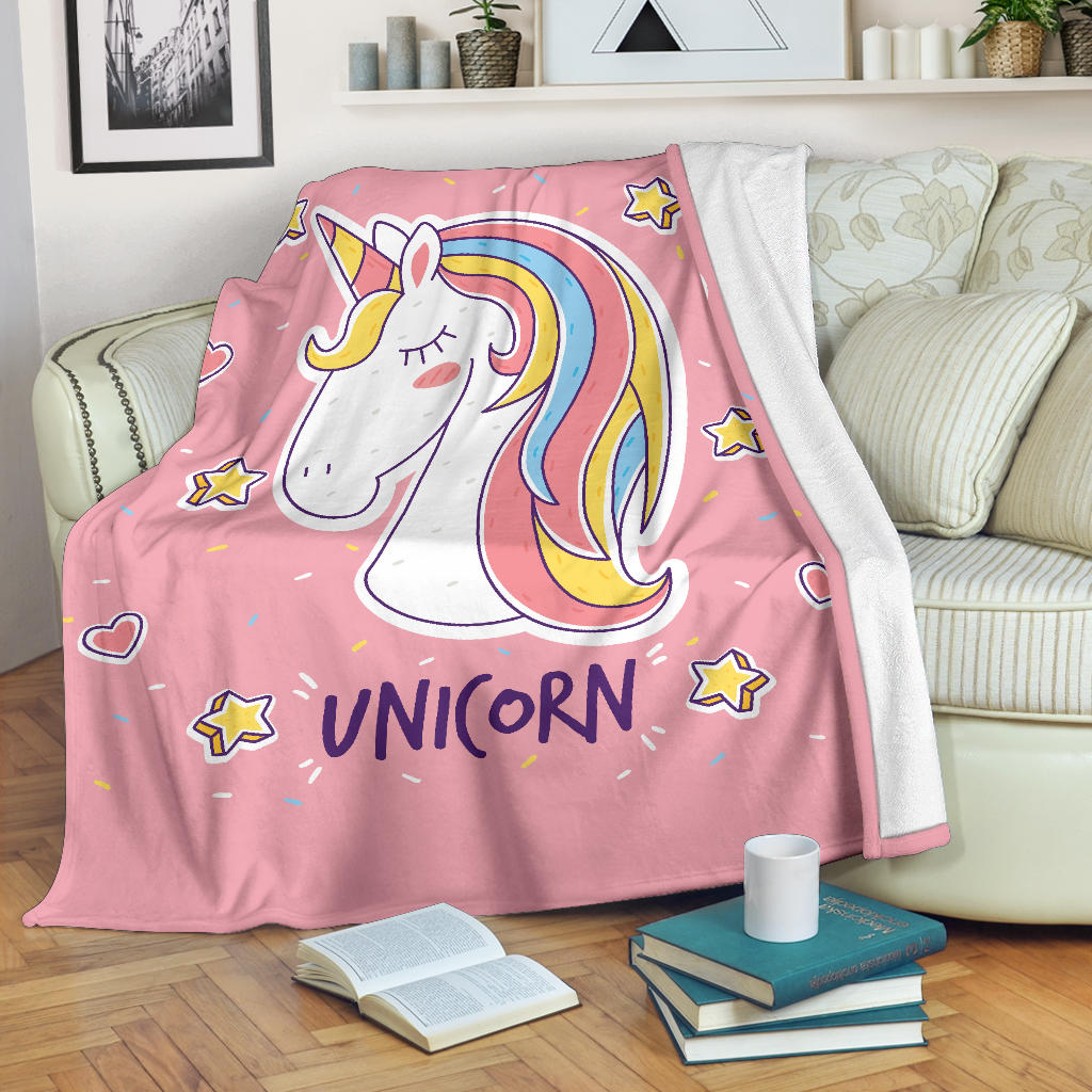 Unicorn Blanket Made From Ultra Soft Fleece –