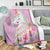 # Unicorn Blanket Made From Ultra Soft Fleece